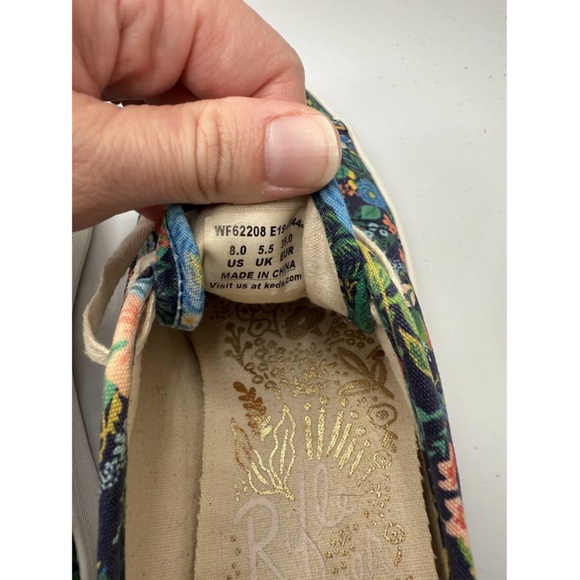 Keds shoes Rifle Paper Company Kickstart Garden Party womens sneakers size 8 - Picture 9 of 15